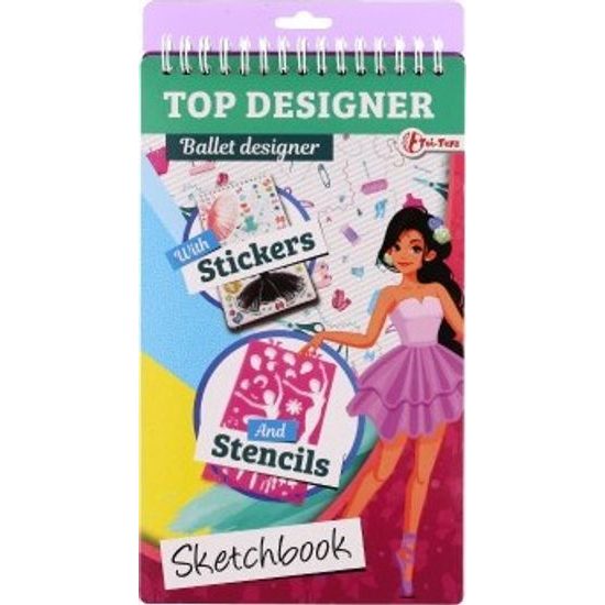 Módní návrhářka - blok s doplňky - mix 4 druhy