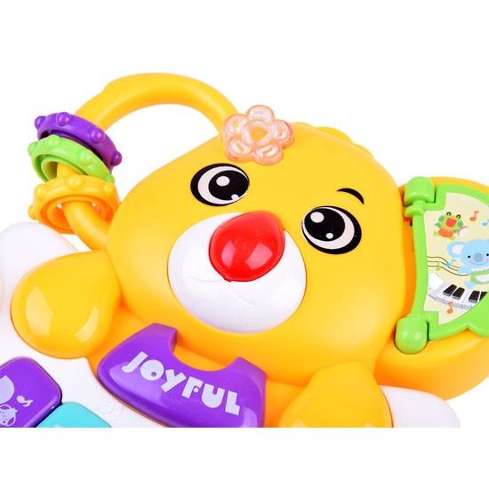 Interaktivní pianko pro nejmenší se světlem a zvukem Koala žlutá
