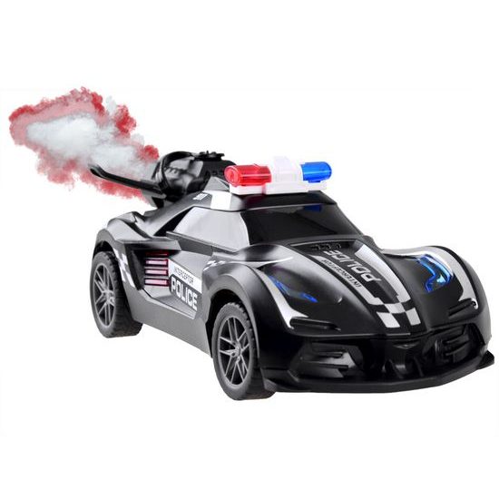 Policejní autíčko na dálkové ovládání s kouřovým efektem Spray Car