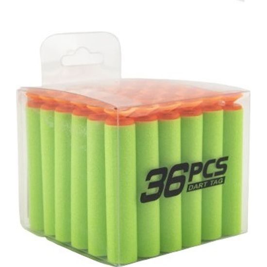 Náhradní pěnové náboje do pistole 36ks s přísavkami - mix 4 barvy