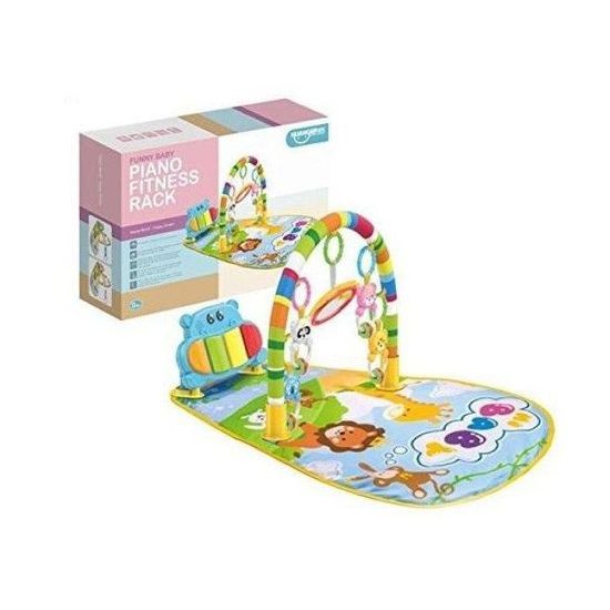 Haunger hrací deka s hrazdou a piankem Basic modrá