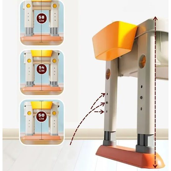 Nastavitelný stůl 3v1 oboustranná deska a podložka pro stavebnice