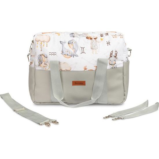 Taška na kočárek Zvěrokruh, šedá