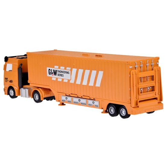 Rozkládací nákladní auto s jeřábem, autíčky a příslušenstvím