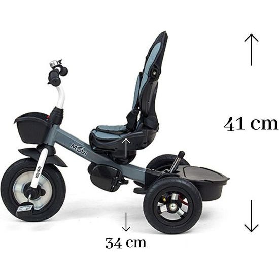 Dětská tříkolka Milly Mally Movi grey