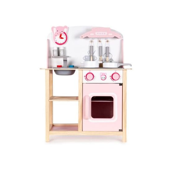 Ecotoys dětská dřevěná kuchyňka se zvuky a LED efekty