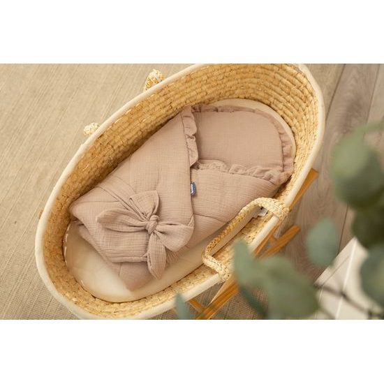 Dětská mušelínová zavinovačka - béžová