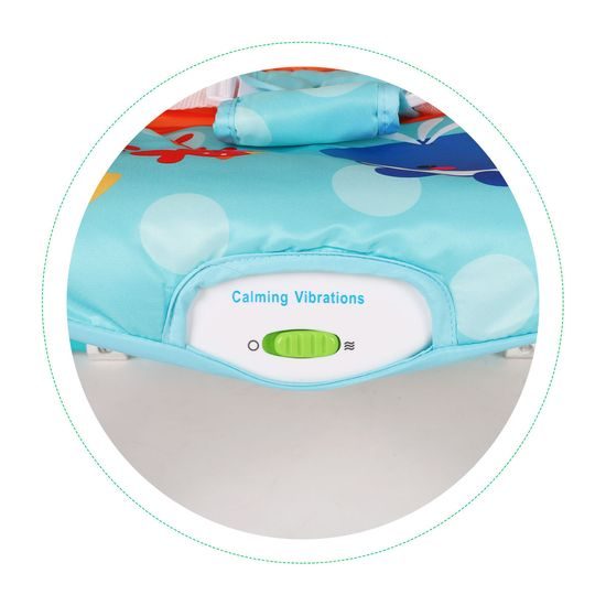 Ecotoys kojenecké lehátko 3v1 s vibracemi Baby Calm modré
