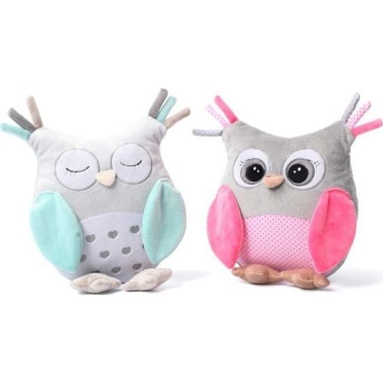 BabyOno Plyšová hračka s chrastítkem Owl Sofia