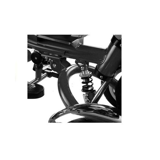 Majlo Toys tříkolka 2v1 s nafukovacími koly PRO600 černá