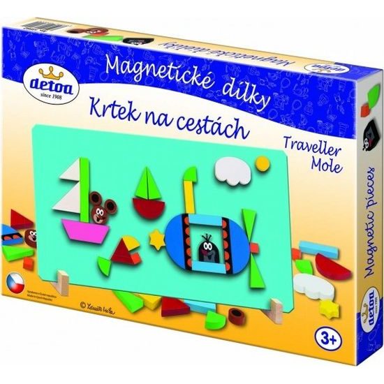 Magnetické dílky Krtek na cestách 31ks