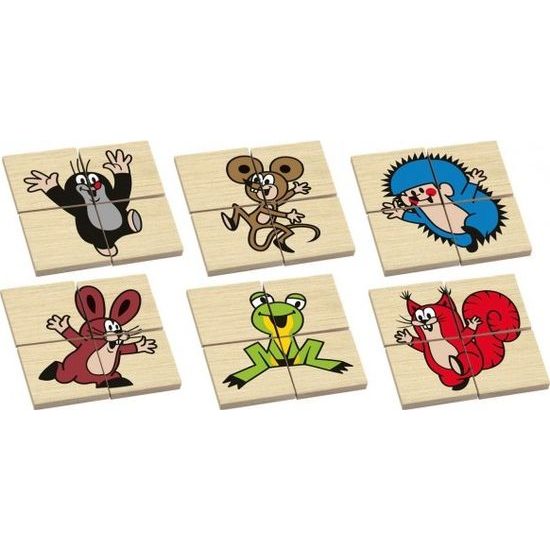 Oboustranná skládanka Krtek