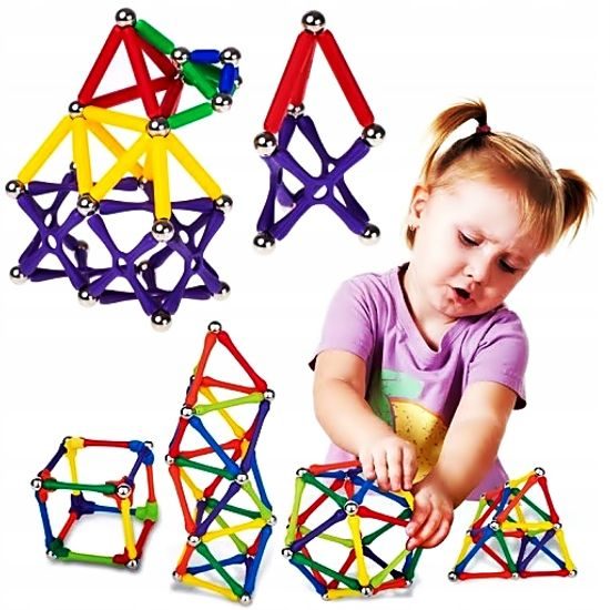 Doris magnetická stavebnice Witka Magnetic 250 dílů