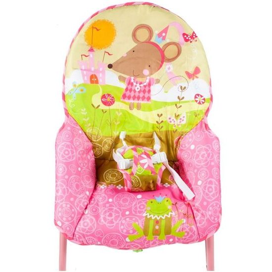 Kojenecké lehátko 3v1 s vibracemi Myška - růžové