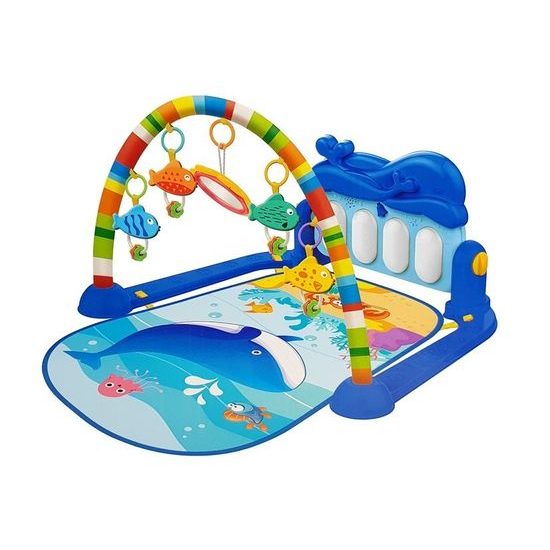 Haunger hrací deka s piankem Delfínek modrá