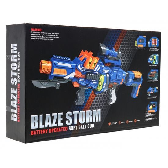Velký dětský samopal Blaze Storm Focus s pěnovými kuličkami