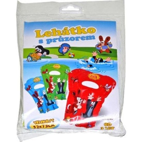 Lehátko nafukovací s průzorem - krtek - mix 3 barvy