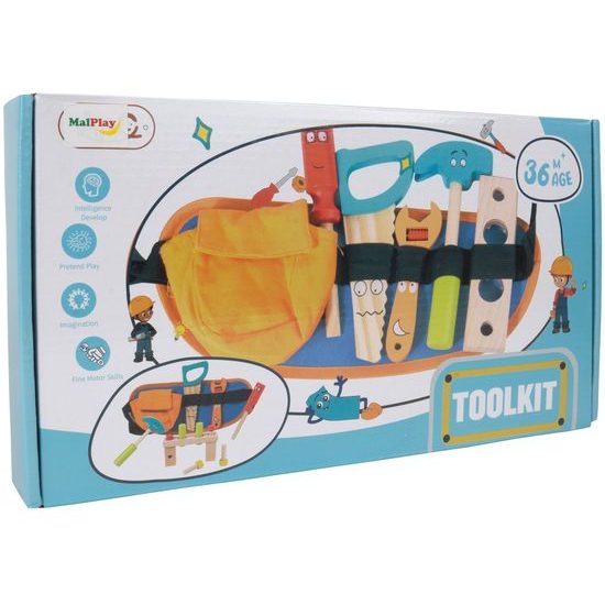 Sada dětského dřevěného nářadí s opaskem Malý opravář