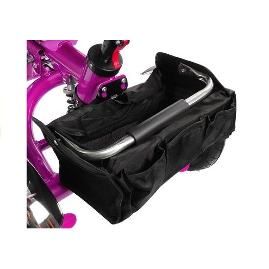 Majlo Toys tříkolka 2v1 s nafukovacími koly PRO600 fialová