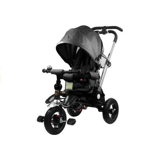 ROZBALENO Majlo Toys oboustranná tříkolka s nafukovacími koly PRO700 černá