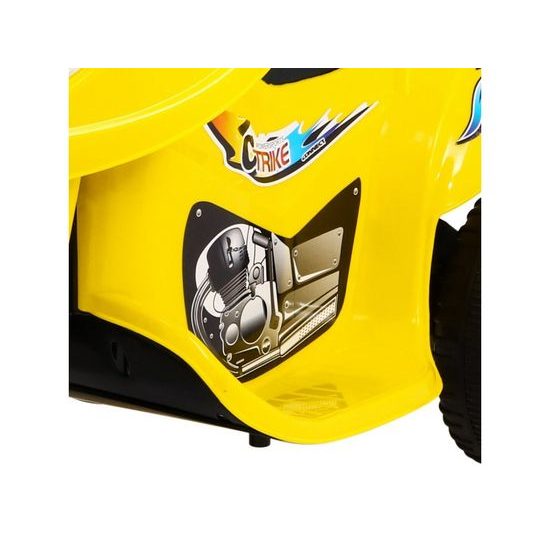 Dětská elektrická tříkolka Racing Yellow
