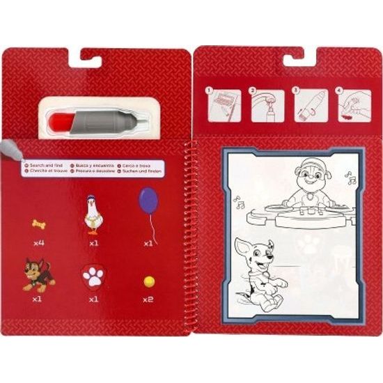 Kouzelné malování vodou - Tlapková patrola/Paw Patrol omalovánky + štětec
