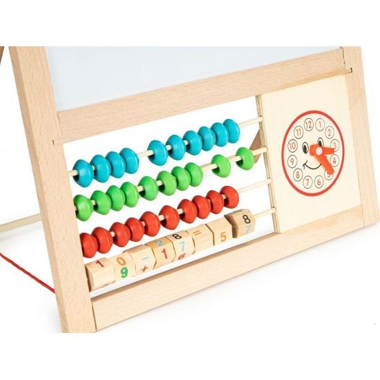 Ecotoys oboustranná kreslící tabule s počítadlem Abacus Board