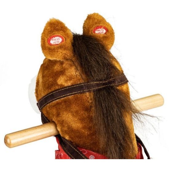 Ecotoys plyšový hojdací kôň - hnedý