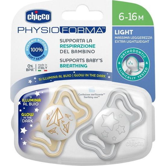 Silikonový dudlík Physio Light 6m, 2ks Lumi