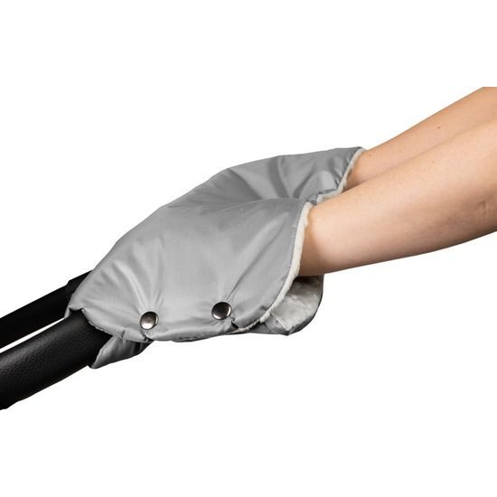 Sensillo Rukávník na kočárek Minky šedý