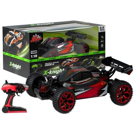 Závodní auto na dálkové ovládání Crazon červené 1:18