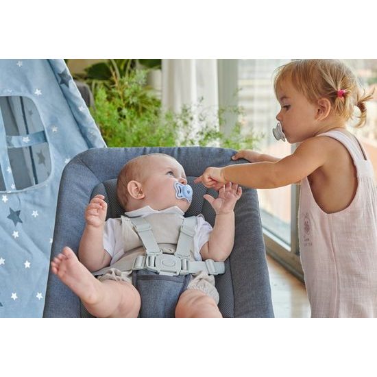 Silikonový dudlík Physio Light 6m, 2ks modrý