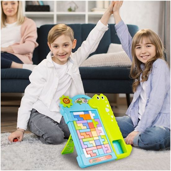 Dětská dovednostní hra Tetris s krokodýlem