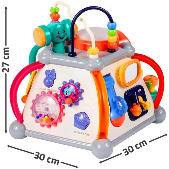 Huile Toys multifunkční kostka pro nejmenší se zvuky Activity Pyramid