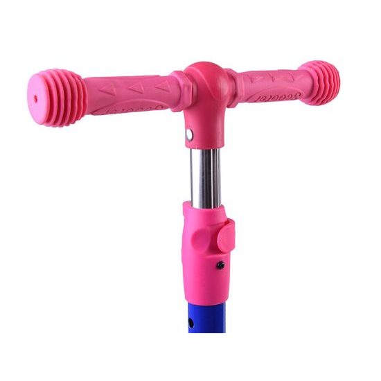 Dětská koloběžka Scooter 708 se svítícími koly - růžová