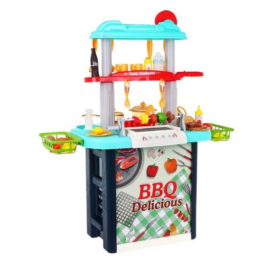 Majlo Toys oboustranná dětská kuchyňka s vodou a párou GuGu Kitchen