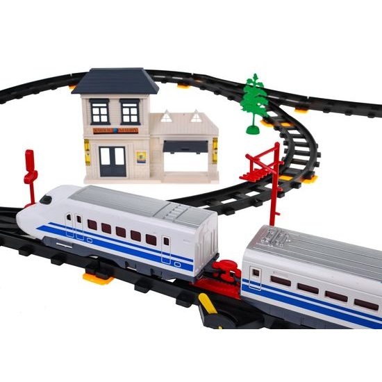Vláčkodráha na baterie s příslušenstvím 56 dílků Autorun Express