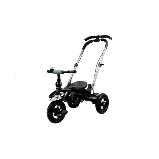 Majlo Toys oboustranná tříkolka s nafukovacími koly PRO700 stříbrná