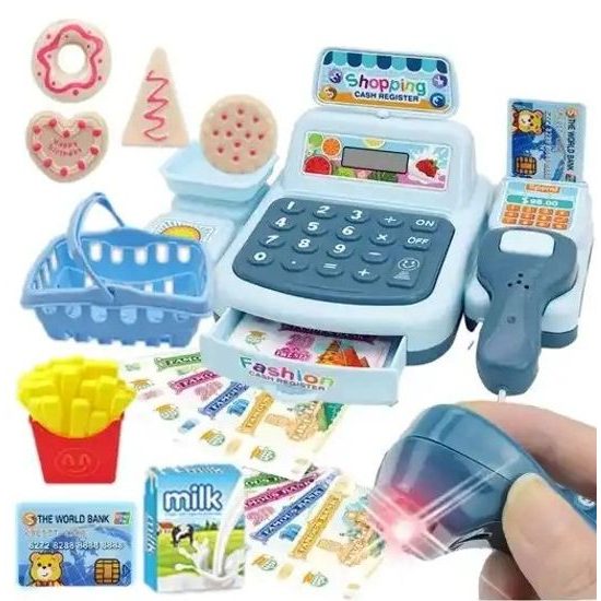 Doris dětská elektronická pokladna Blue Cashier