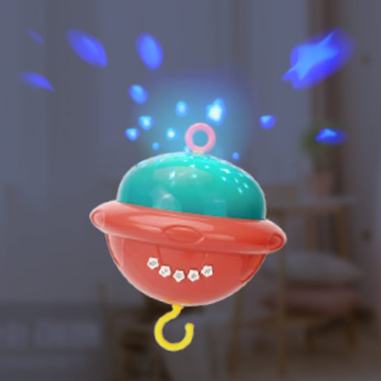 Kolotoč nad postieľku s projektorom a diaľkovým ovládaním Bed Bell