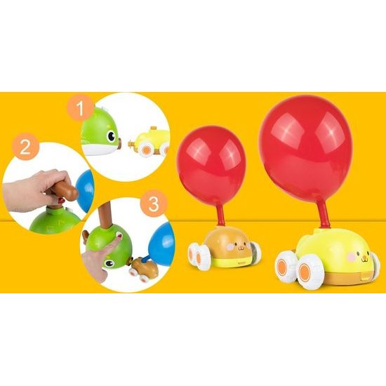 Odpalovač autíček s nafukovacími balónky Rybičky