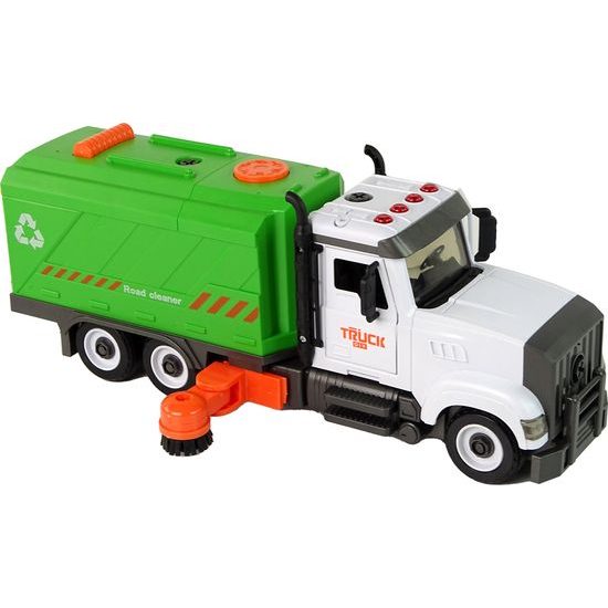 Dětské auto zametací stroj ke šroubování zelený