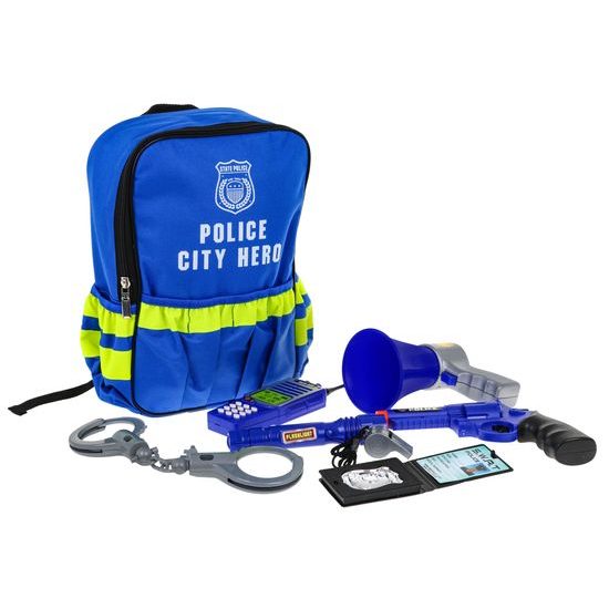 Dětská policejní sestava v batůžku City Hero