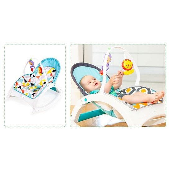 Ecotoys kojenecké lehátko 3v1 s vibracemi a hudbou Animal 9