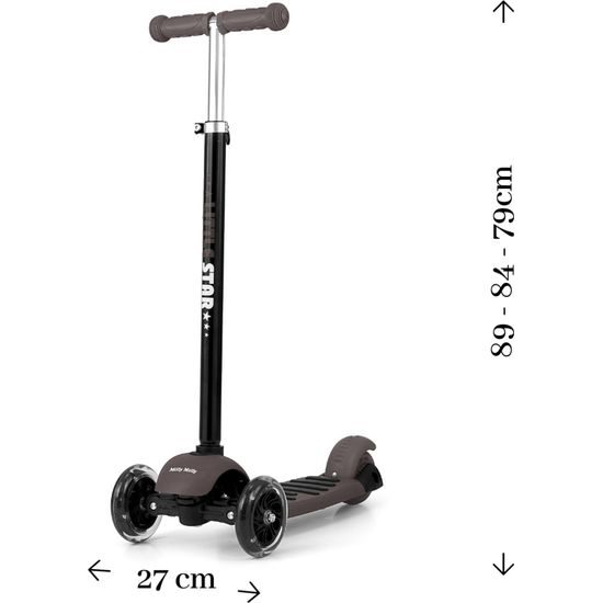 Dětská koloběžka Milly Mally Little Star yellow