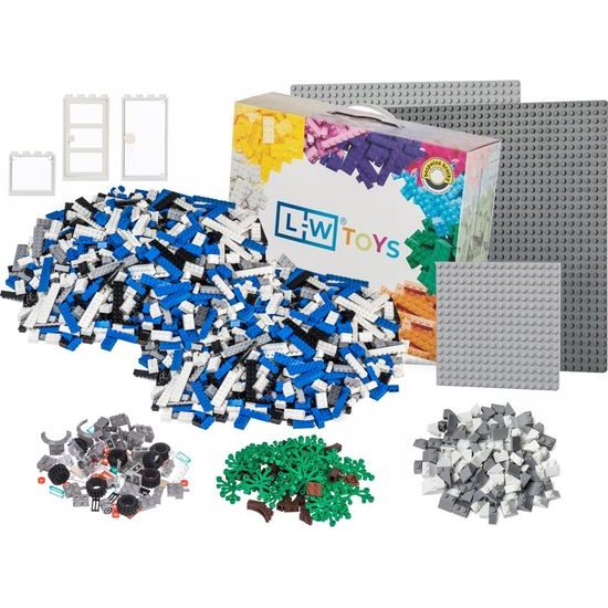 LW Toys Stavebnice pro děti - Policejní základna velká