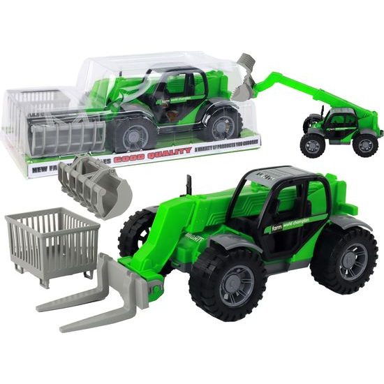 Dětský čelní nakladač s příslušenstvím