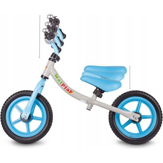 Dětské odrážedlo Nolan 12" šedo-modré