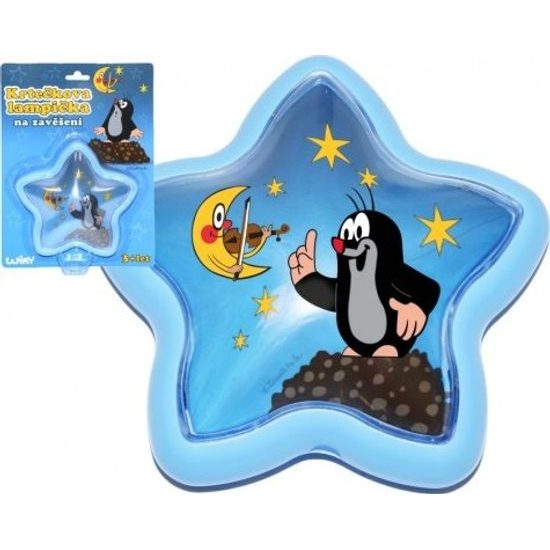 LED Lampička Krtek na zavěšení - hvězda