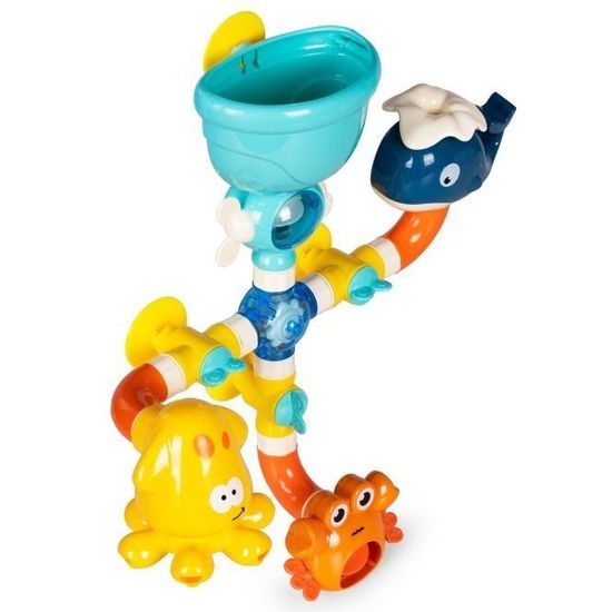 Delfínek s krabem a kolovrátkem pro děti do vany Tubs Dolphin